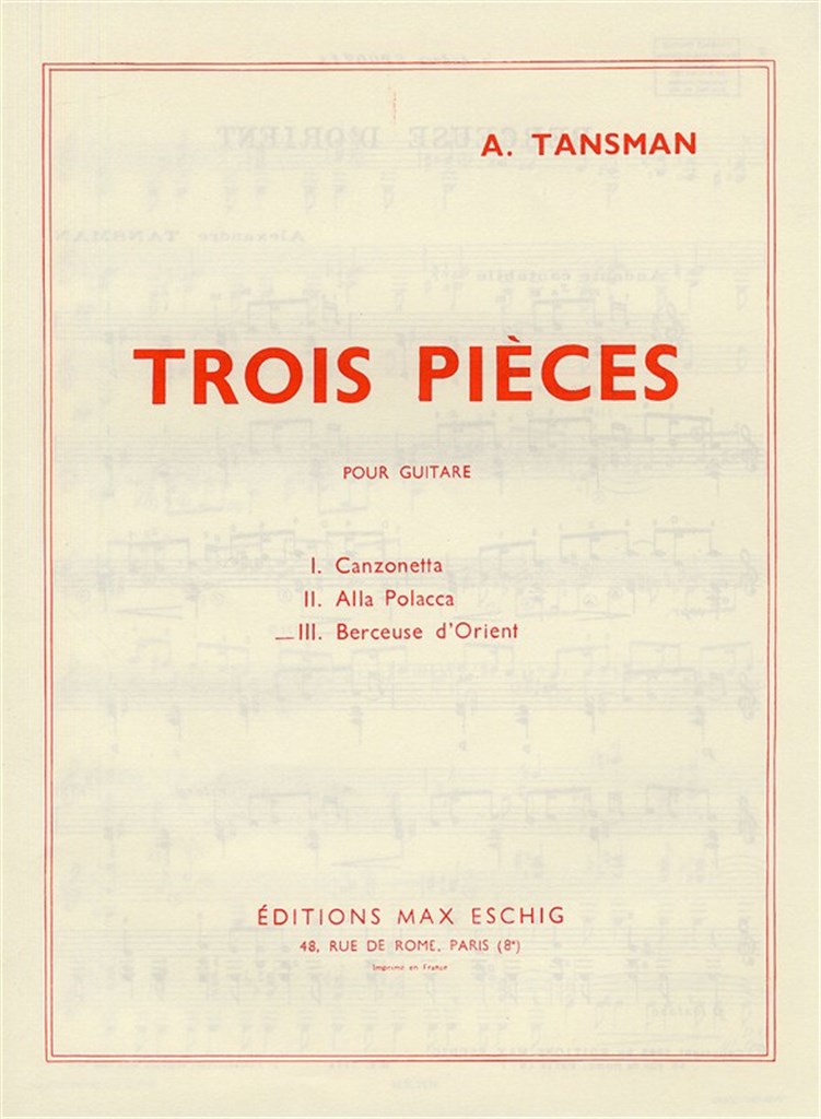 3 Pieces N 3 Berceuse D'Orient